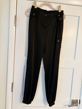 ST. JOHN SATIN JOGGER PANTS